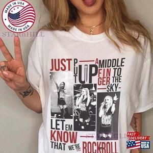 Rock And Roll Avril Lavigne T-Shirt Music Fan Shirt Retro Pop Punk Tee
